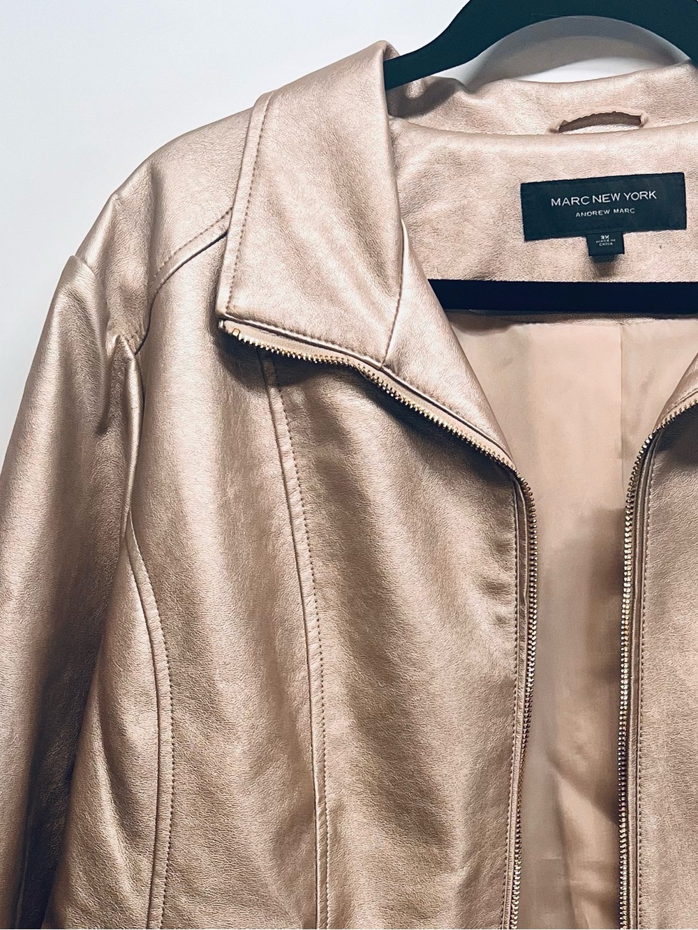 Marc New York Metallic Gold Jacket